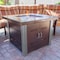 Hiland Outdoor Fire Pit in Hammered Bronze and Stainless Steel GS-F-PCSS - alternate 3
